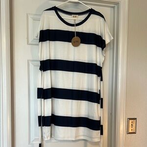 BiBi Classic Navy and White Striped Tunic